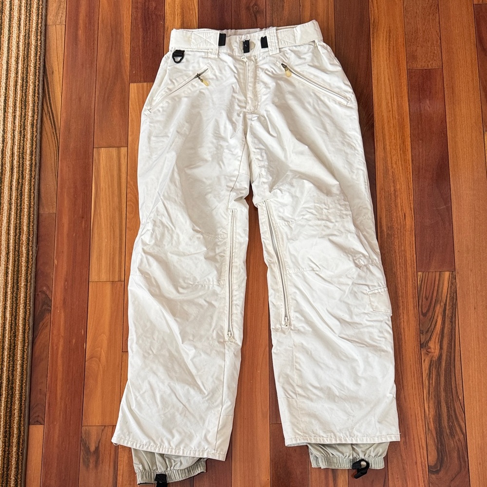 Women's bone white ski snow Pants size XS